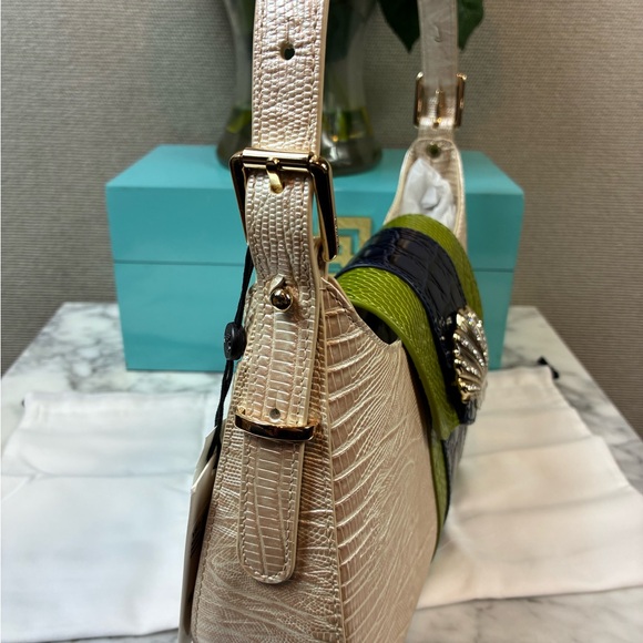 Brahmin Multi Antiguo Seashell Kyrie Shoulder Bag - NWT  Retail $325 - Picture 4 of 11